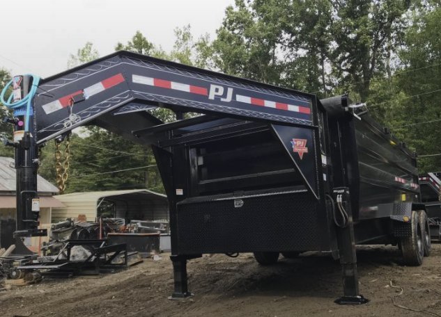 2026 PJ Trailers PJ DE 7x16 Gooseneck Dump Trailer 22K GVWR - 4' Sides, 7 Gauge Floor, 10K Super Sin