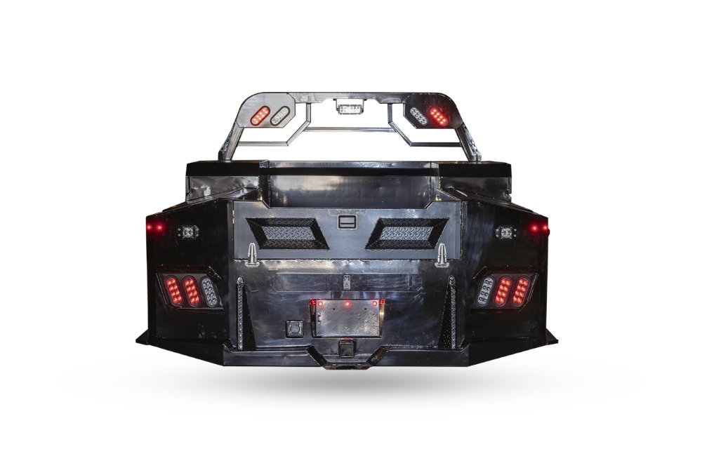 2026 BedBoss ArmorVault Service Truck Bed 8'6" x 97" - Steel Service Body w/ Toolboxes & 30K Goosene