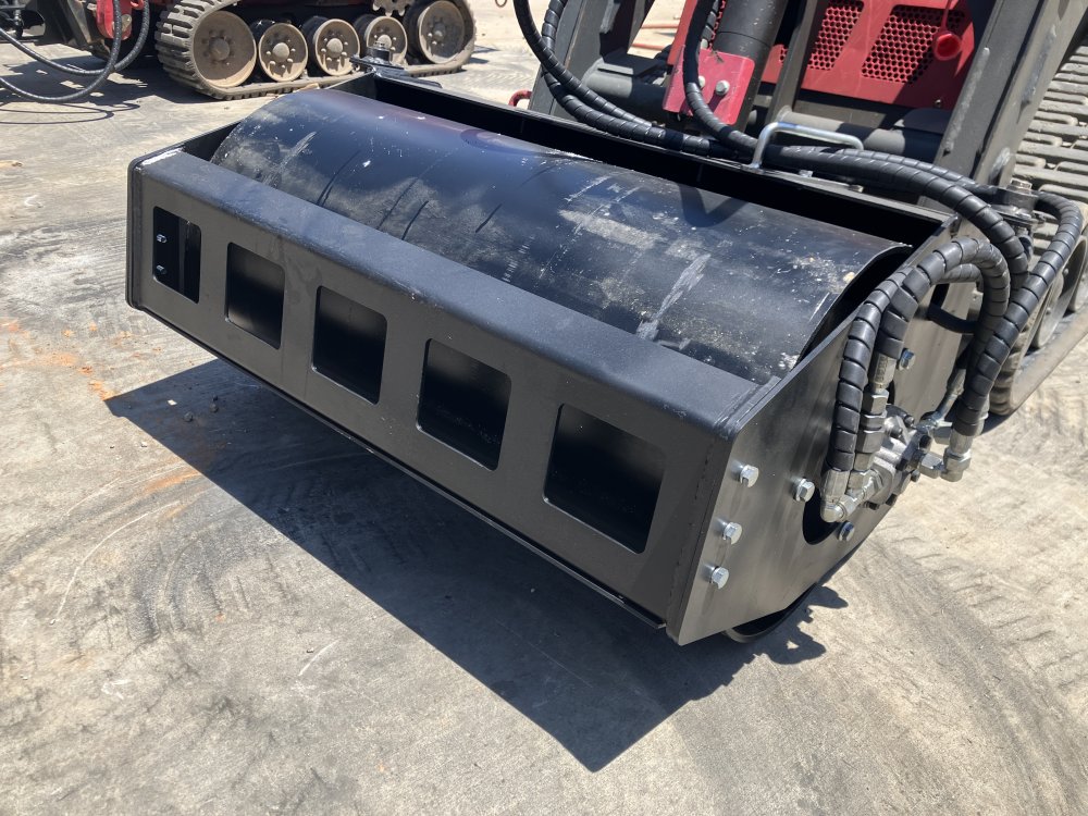 2024 Iron Rhino Mini Skid Steer Vibratory Roller Attachment (Smooth or Sheeps Foot)