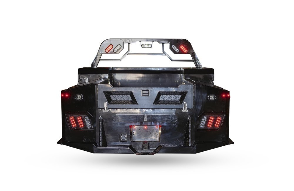 2026 BedBoss ArmorVault Service Truck Bed 8'6" x 97" - Steel Service Body w/ Toolboxes & 30K Goosene