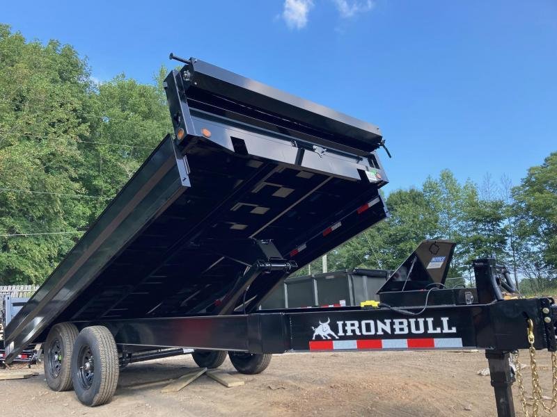 2026-Iron-Bull-Trailers-8x16-14K-Fold-Down-Sides-Deckover-Dump-D14K816I