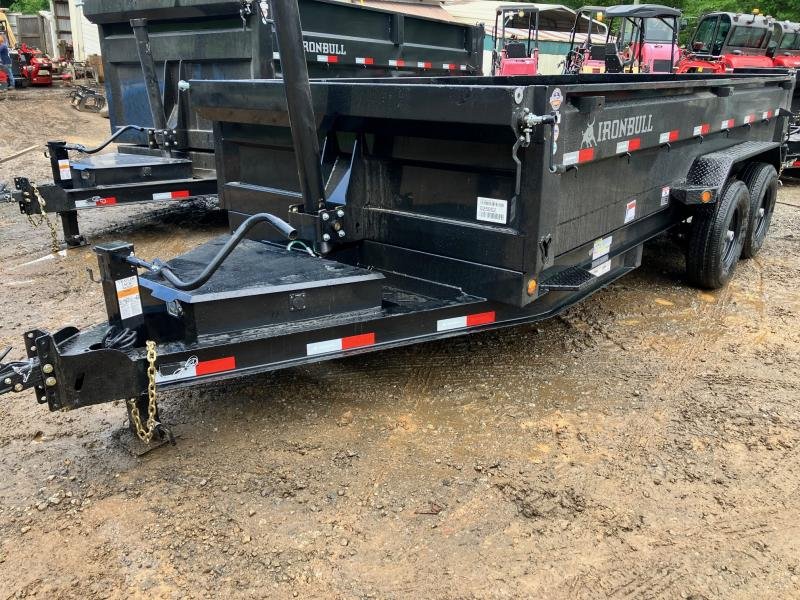 2026 Iron Bull DTB 7x16 2ft Tele 14k 7 Ton Dump Trailer