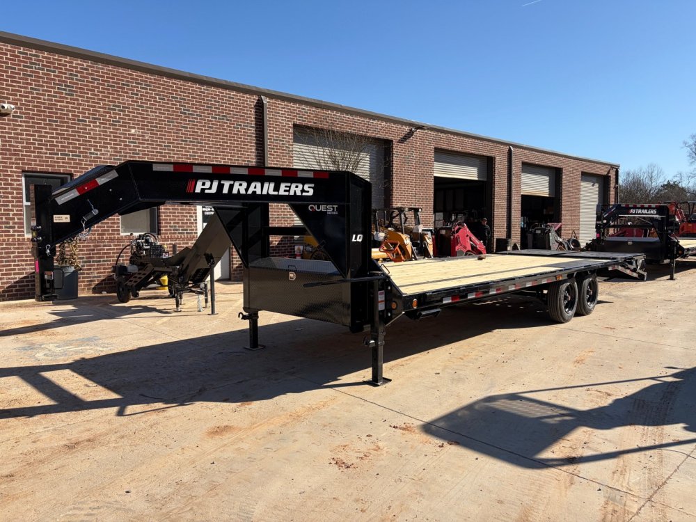 2026 PJ Trailers LQ 8.5x25 16K Gooseneck Deckover - 10" I-Beam, Monster Ramps, 16-Ply Tires