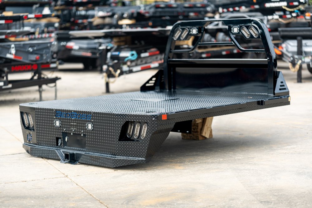2026 BEDBOSS ArmorBed Flatbed Truck Bed 8'6" L x 97" 30K Gooseneck- Midnight Black