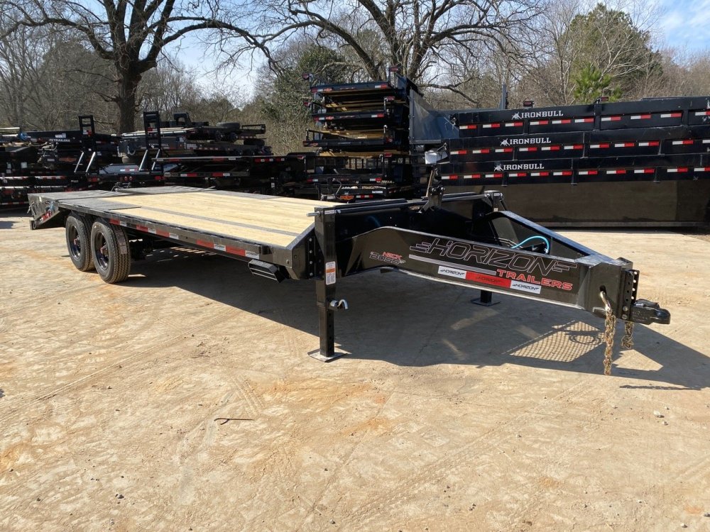2027 Horizon FTZ 8.5x22 22K/25K Heavy-Duty Deckover Trailer - 10K Super Singles, 12" 19 lb/ft I-Beam