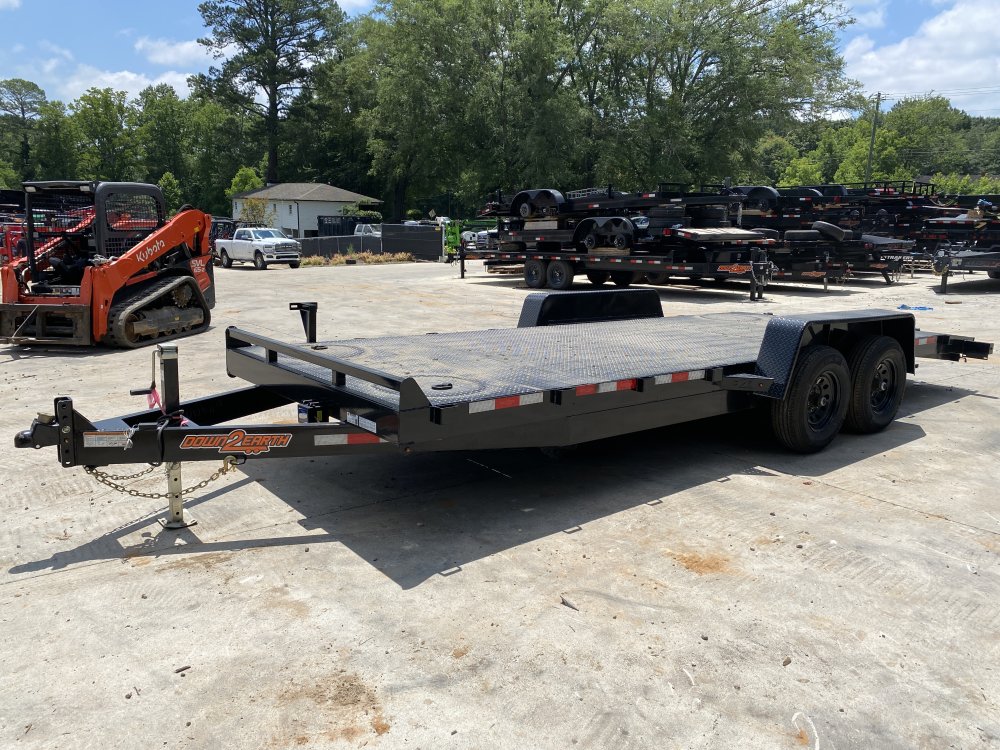2024 Down To Earth Trailers 7x18 10k Steel Deck Car Hauler