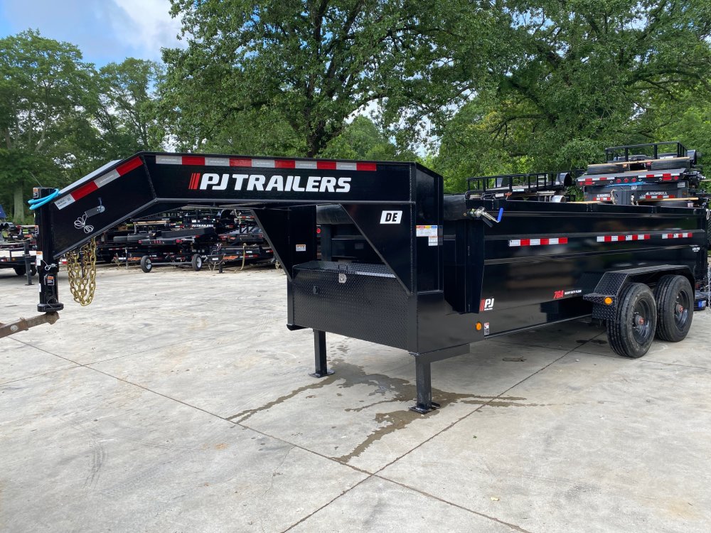2026 PJ Trailers DE 7x16 3ft 20k Hydraulic Jack Gooseneck Dump