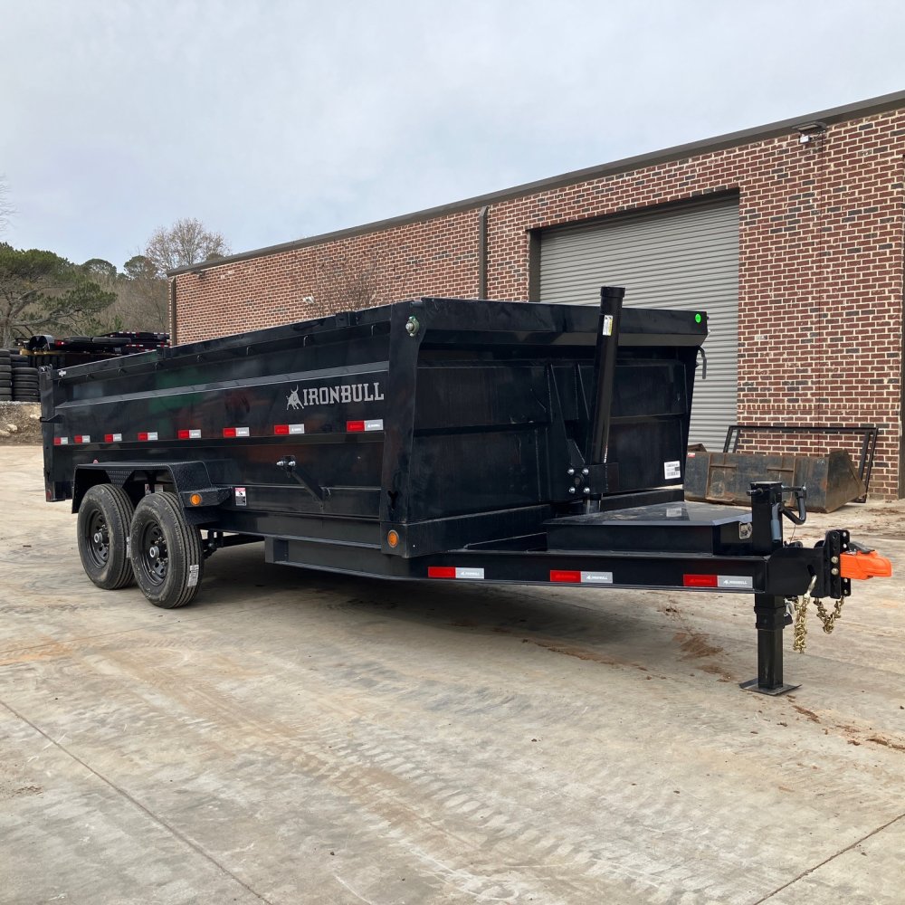 2026 Iron Bull DTB 7x16 3ft Telescopic 14k 7 Ton Dump Trailer