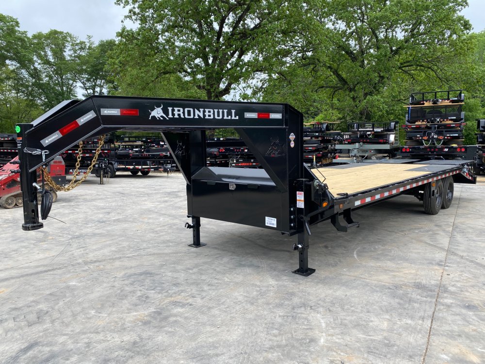 2026 Iron Bull FDG 8.5x25 16K Flatbed Deckover Gooseneck Monster