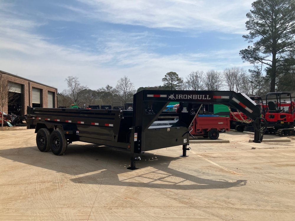 2026 Iron Bull Trailers DTG 7x14 2' 14k Gooseneck Telescopic Dump Trailer