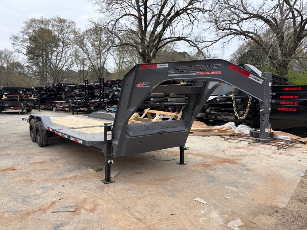 2026 Horizon HET 8.5x24 22K Gooseneck Tilt - Super Singles, Drive-Over Fenders, Hydraulic Damp