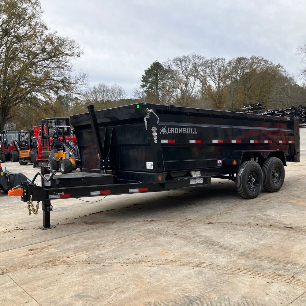 2026 Iron Bull DTB 7x16 3ft Telescopic 14k 7 Ton Dump Trailer