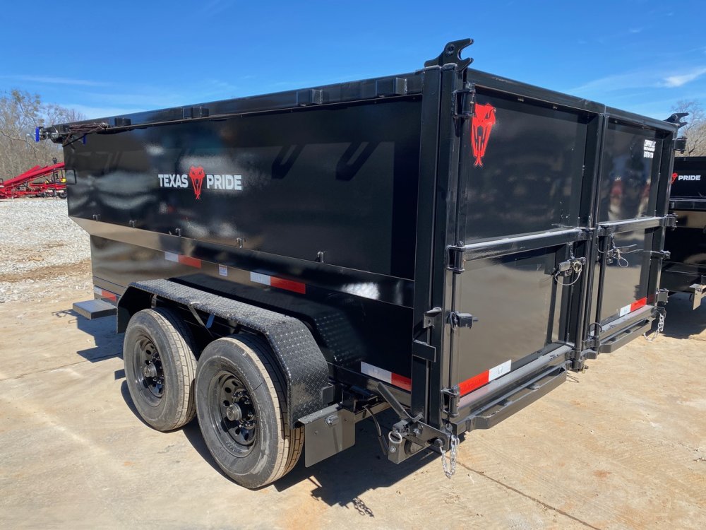 2026-Texas-Pride-7x12-4ft-14K-Dump-Trailer-TELE-Hoist,-7-Gauge-Floor,-6"-Channel-Frame,-Built-In-GPS