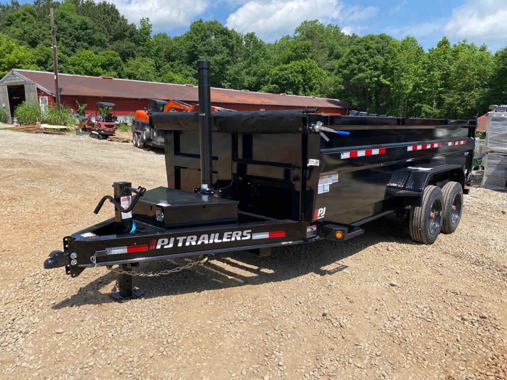 2025-PJ-Trailers-7x16-16K-3ft-8-Ton-16000#-Telescopic-Dump-Trailer-D16K7163TP-7GA-16PLY