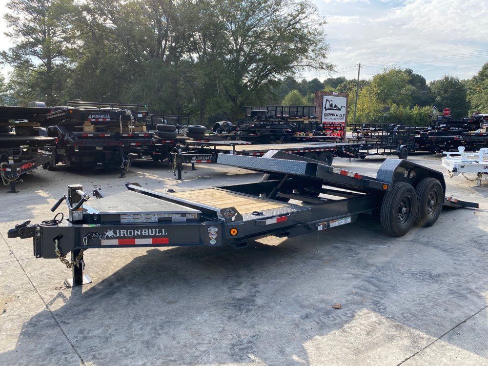 2026-Iron-Bull-Trailers-7x20-14K-Tilt-Deck-Trailer-8"-I-Beam,-16'-Gravity-Tilt,-Toolbox,-Lockout-T14