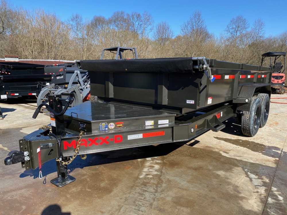 2026 MAXXD Trailers DJX 7x14 2ft 16k 16 Ply 8 Ton Dump Trailer Wireless Remote