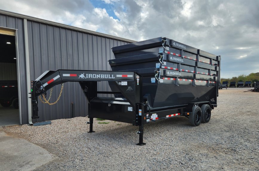 2024 Iron Bull Iron Bull DBG 7x14 Gooseneck Roll Off Trailer 16K GVWR - Dual 8K Axles - Trailer Only