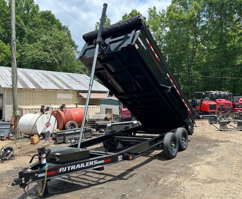 2026-PJ-Trailers-7x16-14K-3ft-7-Ton-14000#-Telescopic-Dump-Trailer-D14K7163TP