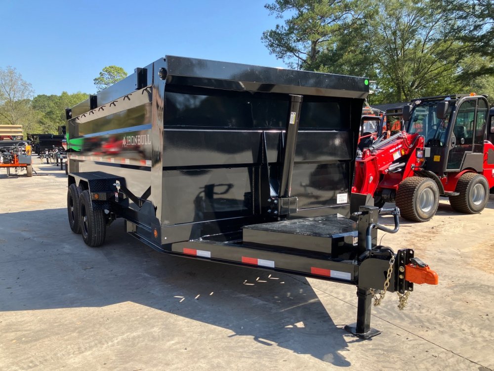 2027 Iron Bull DTB 7x16 4ft 14k 7 Ton Hydraulic Jack Dump Trailer