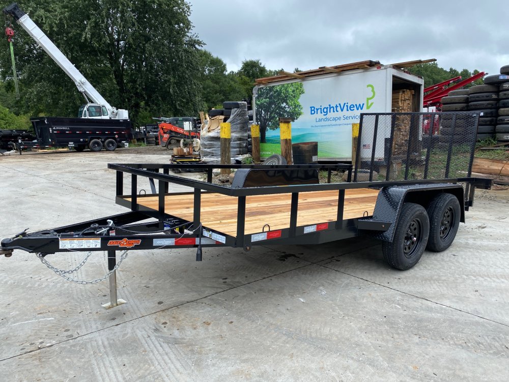 2026 Down To Earth Trailers 6.5x14 7000 lb 7K Tandem Axle Utility Trailer