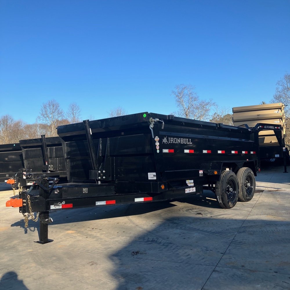 2026 Iron Bull DTB 7x14 3ft Tele 14k 7 Ton Dump Trailer