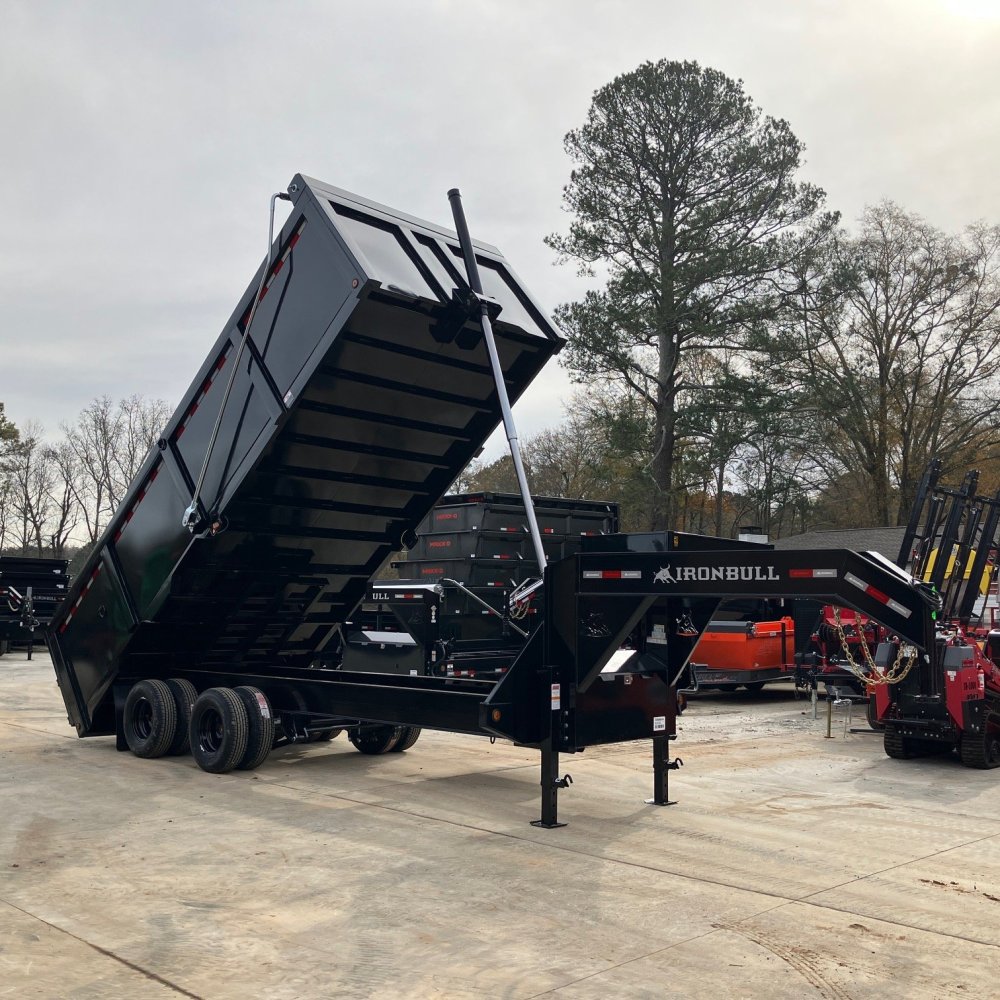 2026 Iron Bull DMG 8x20 24.9K 4ft Gooseneck Dual Tandem Dump Trailer