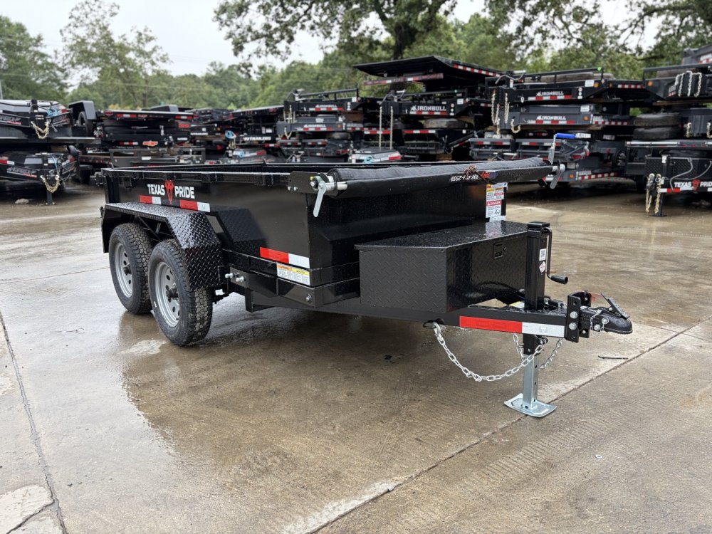 2026 Texas Pride 2026 Texas Pride 5x10 Tandem-Axle Dump Trailer - 7K GVWR, 18" Sides, Tarp & Equipme