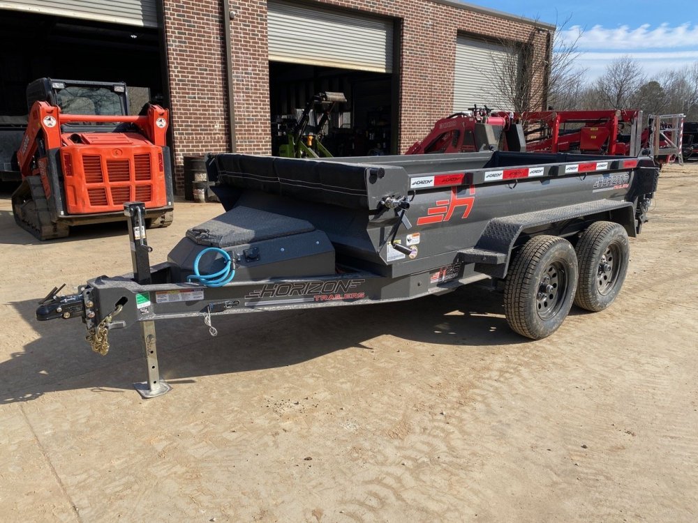 2026 Horizon HZ5 5x10 7K Dump Trailer - 9-Gauge Floor, 6" I-Beam, Single Cylinder Hoist, Barn/Spread