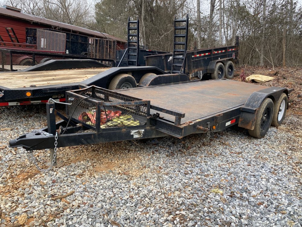 2019-Stryker-Trailers-7x16-7k-Steel-Deck-Gravity-Tilt-T7k716S-USED