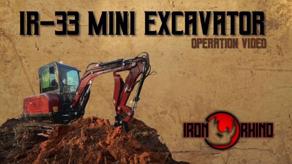 2024 Iron Rhino IR33 Mini Excavator Free Shipping*