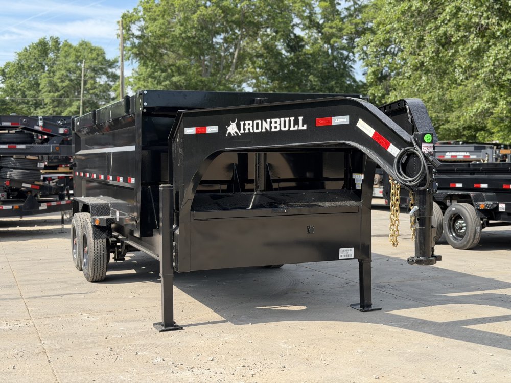 2026 Iron Bull 2026 Iron Bull DHG 7x16 Gooseneck Dump Trailer 20K GVWR - Telescopic Lift, Hydraulic