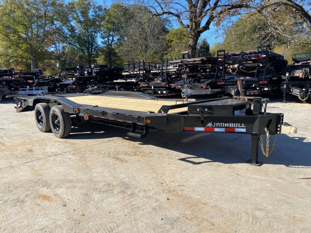 2027 Iron Bull EHB 8.5x24 20K Heavy-Duty Tandem Equipment Hauler - Super Wide Drive-Over Fenders