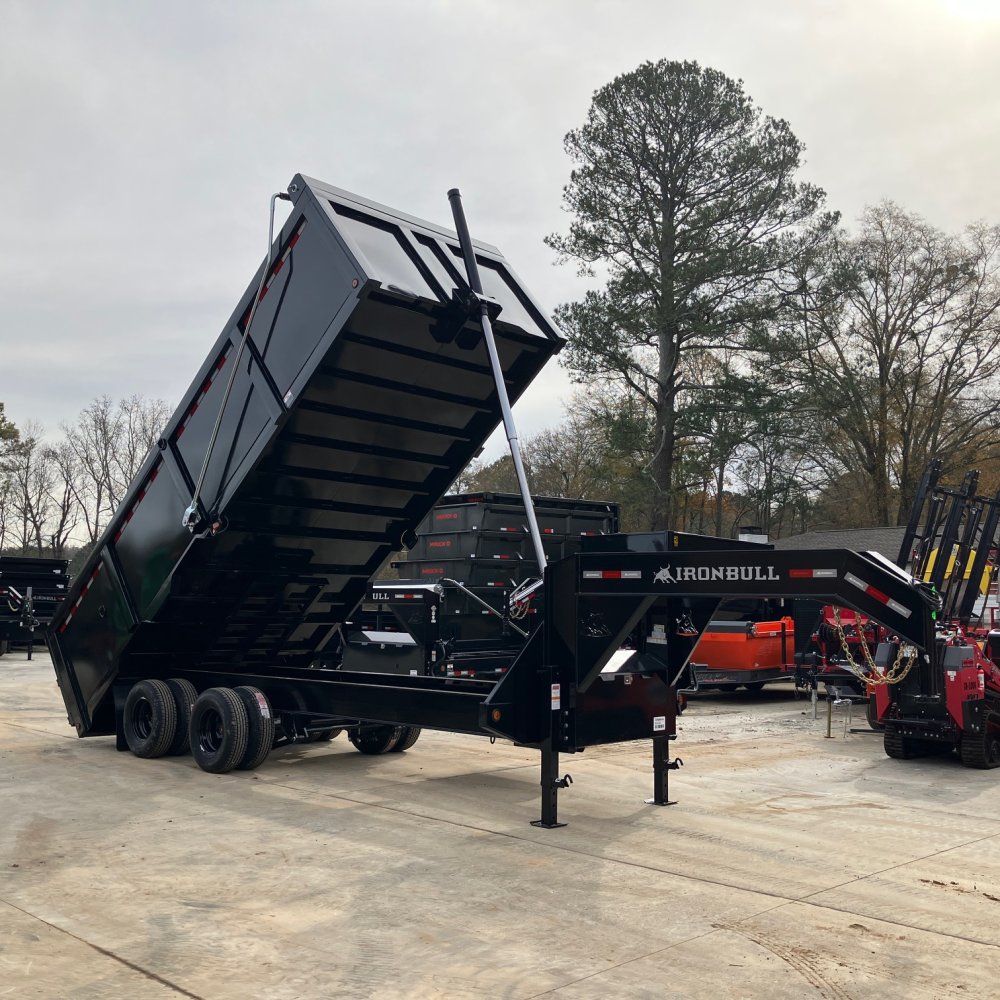 2026 Iron Bull DMG 8x20 24.9K 4ft Gooseneck Dual Tandem Dump Trailer