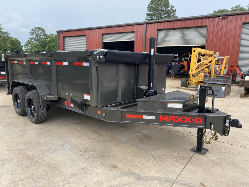 2026 MAXXD Trailers DTX 7x14 3ft 16k 8 Ton Ramps Low Pro Telescopic Dump