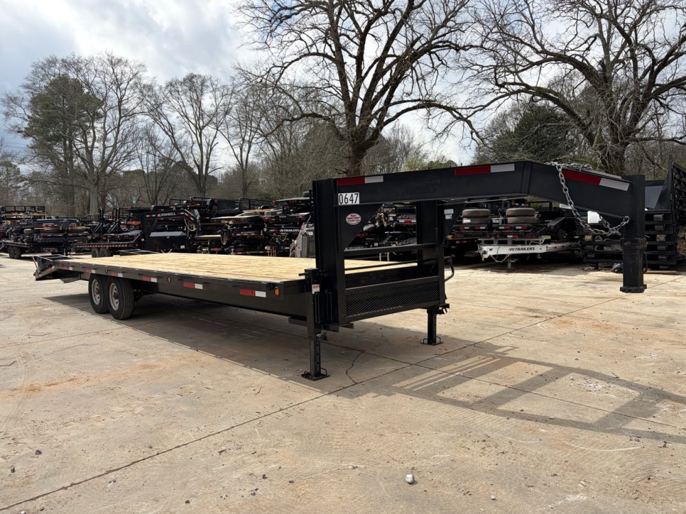 2019-Hooper-USED-AS-IS-8.5x30-14K-Gooseneck-Deckover-5'-Dovetail,-Fold-Over-Ramps-FG14K830H