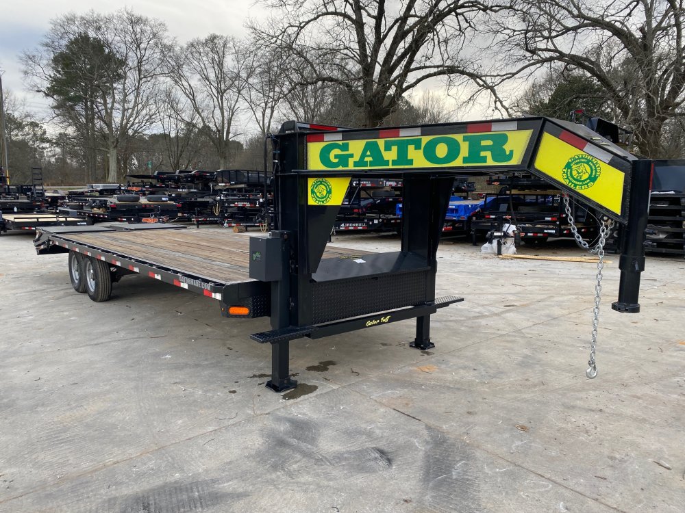 2022-Gatormade-Trailers-USED-AS-IS-|-8.5x25-16K-Gooseneck-Deckover-FG16K825MG-USED