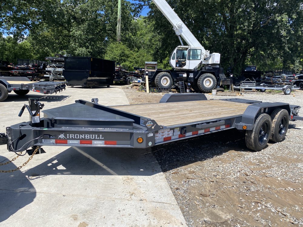 2026 Iron Bull EWB 7x18 16K Equipment Hauler - 8" I-Beam, Rampage Ramps, 16 Ply Tires