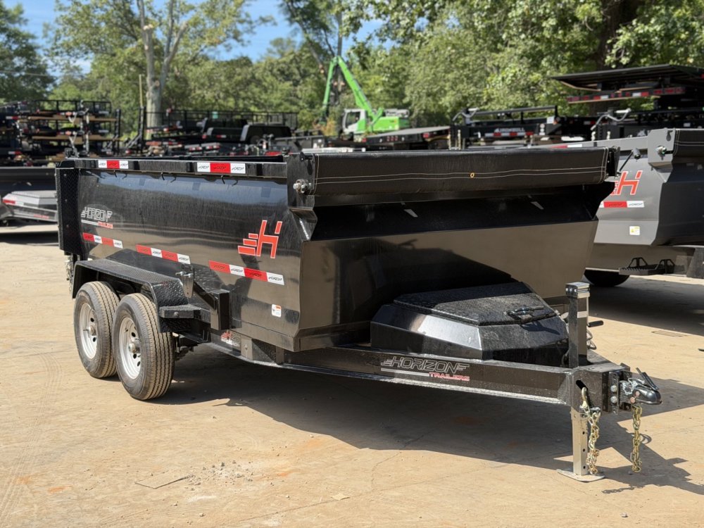 2027 Horizon 2027 Horizon HZ6 6x12 Dump Trailer 11.3K GVWR - 3' Sides, Scissor Hoist, Tarp & Ramps