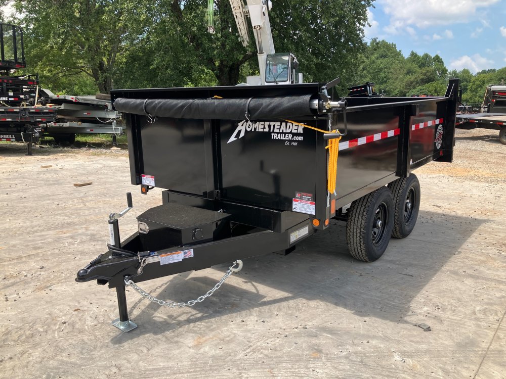 2025-Homesteader-Trailers-6x10-10K-2ft-Barn-Doors-Dump-D10K610BH
