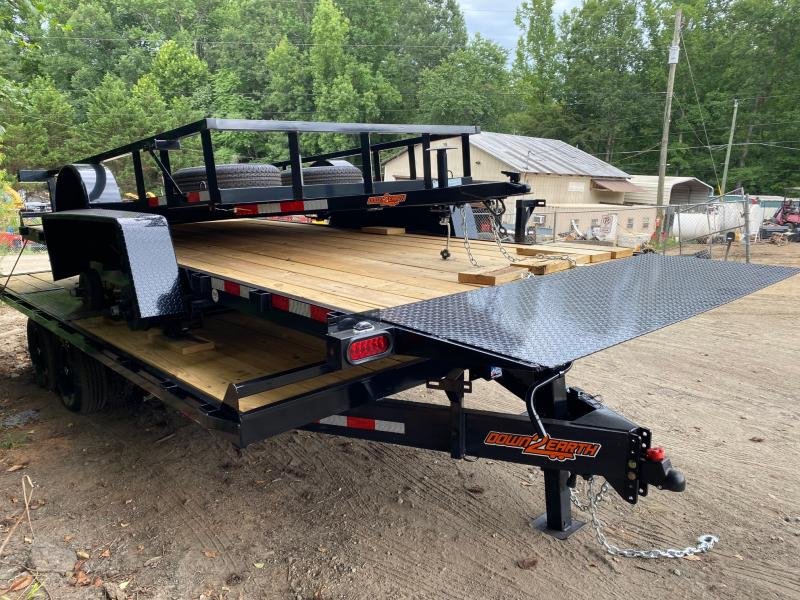 2025-Down-To-Earth-Trailers-7x20-7k-Gravity-Tilt-Trailer-Hyd-Dampener-T7K720WD