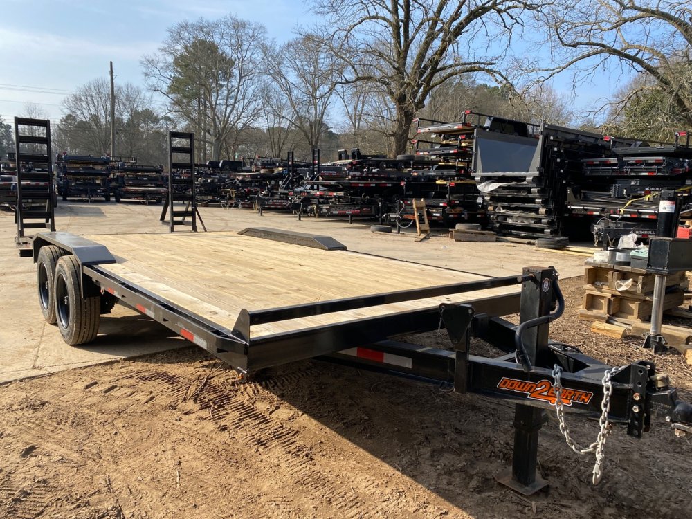 2023 Down To Earth Trailers 8x20 17.5K Heavy-Duty Equipment Hauler - &frac14;" Drive-Over Fenders, 16-Ply T
