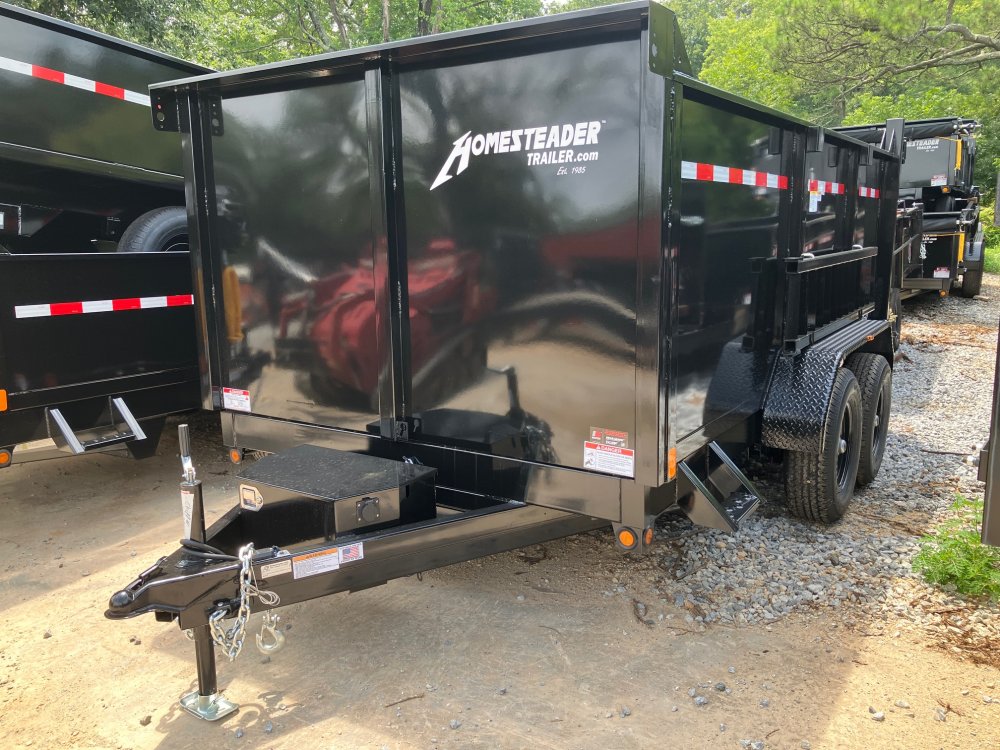 2026-Homesteader-Trailers-7x12-10K-4ft-5-Ton-Barn-Doors-Spread-Gate-Ramps-D10K7124H