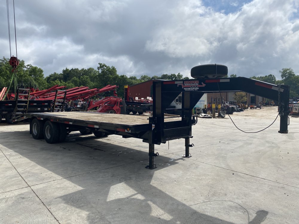 2021-Hooper-Trailers-8.5x25-25K-Gooseneck-Flatbed-FG20K825H-USED