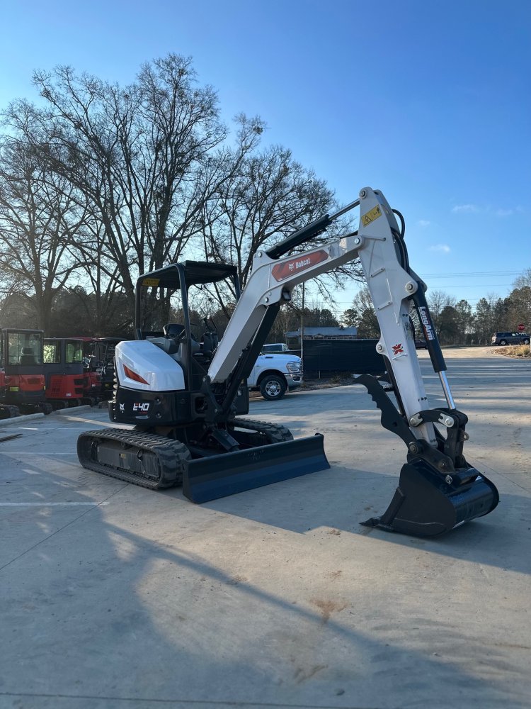 2025 Bobcat E40 Open Canopy Mini Excavator W/ Hydraulic Thumb