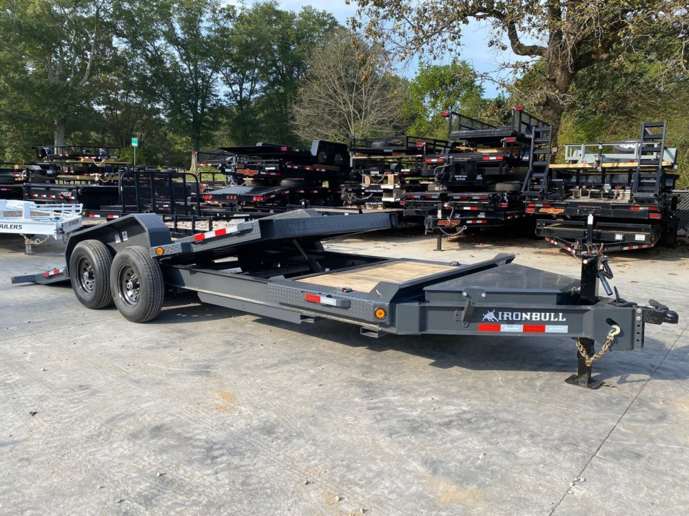2027 Iron Bull TWB 7x20 16K Tilt Trailer - 8" I-Beam, 16-Ply Tires, Massive Toolbox