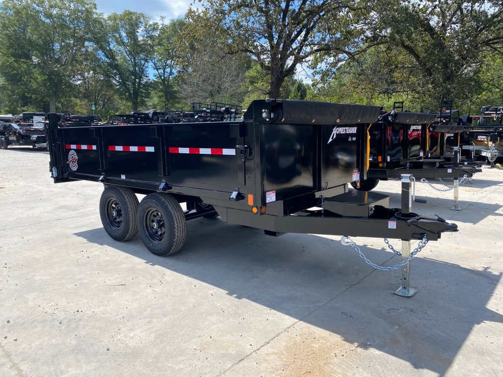 2026-Homesteader-Trailers-6x12-10K-Dump-Trailer-2'-Sides,-Barn/Spread-Doors,-Tarp-D10K612BSH