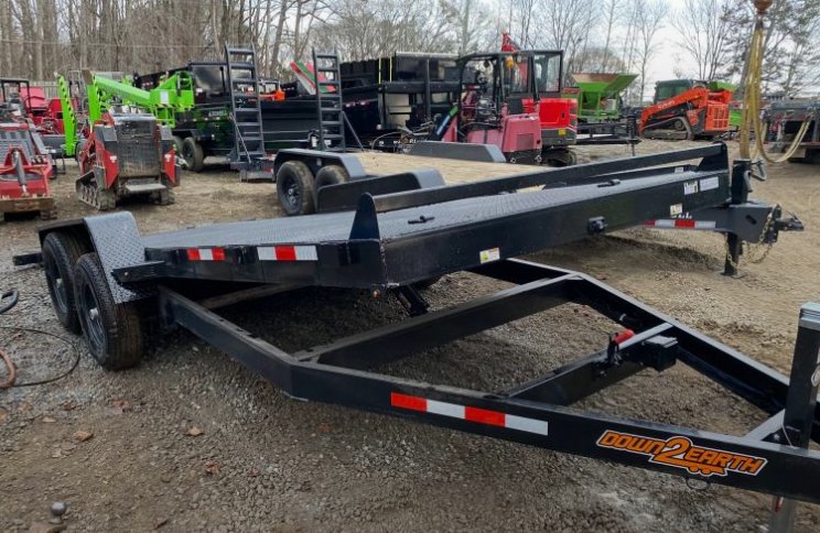 2023-Down-To-Earth-Trailers-7x18-7k-Gravity-Tilt-Trailer-Hyd-Dampener-T7K718SD