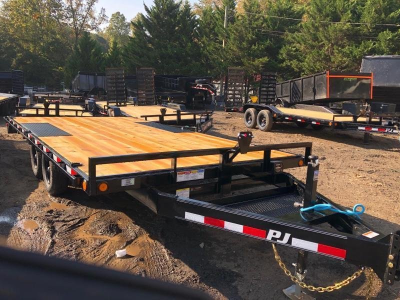 2025 PJ Trailers 8.5X16 10k Deckover Straight Deck Pull Out Ramps