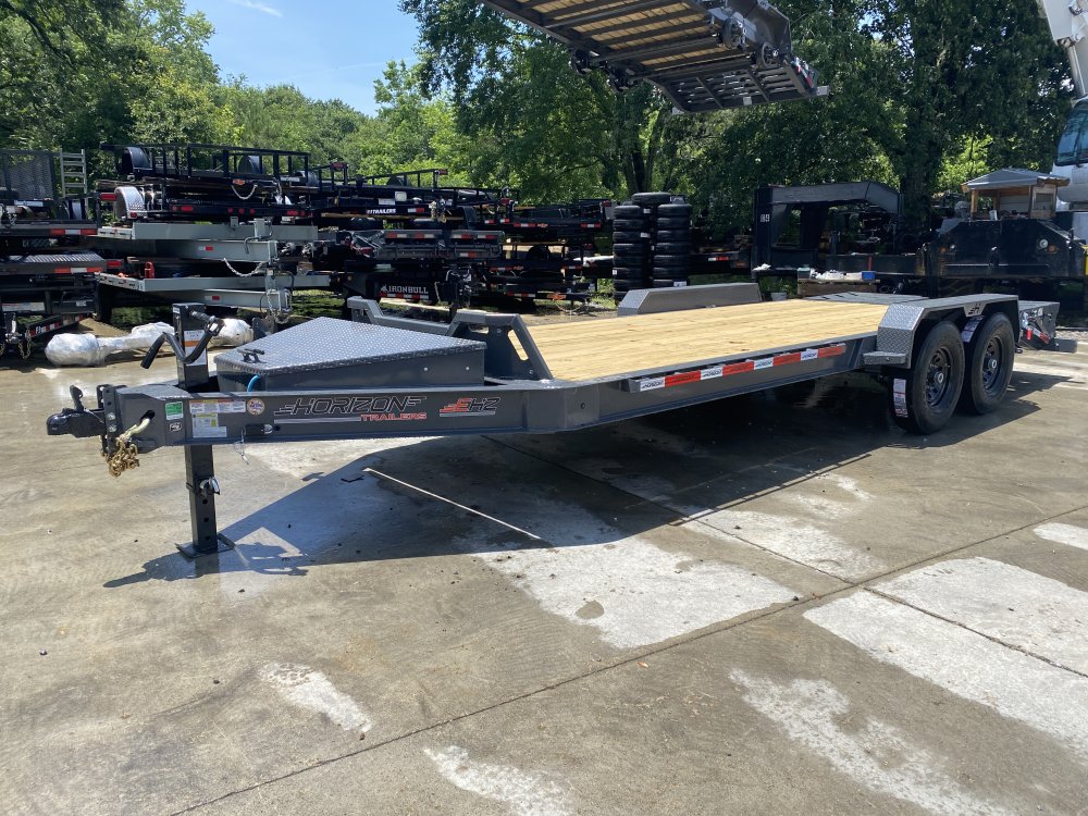 2025 Horizon 7x20 Equipment Hauler w/ Rock Guard and Mountain Ramps 14ply tires