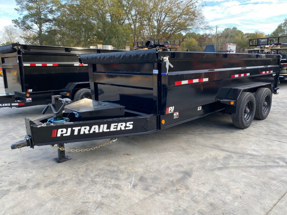 2026 PJ Trailers DE 7x16 Gooseneck Dump - 22K, 7GA Floor & Sides, 20K Scissor Hoist